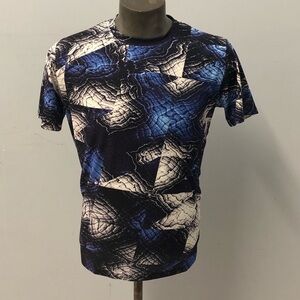 Steven land t-shirt crewneck multi color blue